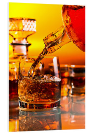 Tableau en PVC  Verre de whisky sur glace