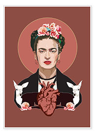 Poster  Le cœur de Frida Kahlo - Anna McKay