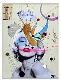 Poster  Marylin pour les penseurs de l'abstrait - Loui Jover
