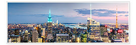 Poster  Vue panoramique avec l'Empire State Building, New York - Matteo Colombo