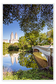 Poster  Le célèbre Bow Bridge à Central Park, New York - Matteo Colombo