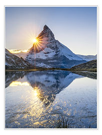 Poster  Riffelsee et Cervin dans les Alpes suisses - Jan Christopher Becke