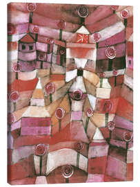 Tableau sur toile  Le jardin de roses - Paul Klee