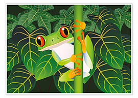 Poster  Accroche-toi, petite grenouille ! - Kidz Collection