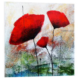 Tableau en PVC  Poppy flowers II - Vittorio Vitale