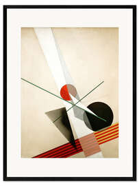 Impression artistique encadrée  Composition A XXI - László Moholy-Nagy