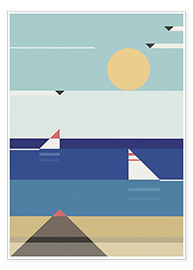 Poster  Mer tranquille - Antony Squizzato