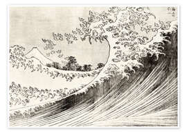 Poster  La Grande Vague de Kanagawa - Katsushika Hokusai