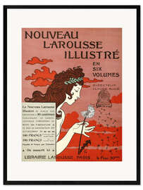 Impression artistique encadrée  Nouveau Larousse Illustré - Eugène Grasset