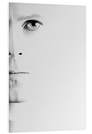 Tableau en PVC  David Bowie, portrait minimaliste - Ileana Hunter
