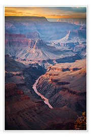 Poster  Étonnant lever de soleil du Grand Canyon