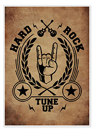 Poster Hard rock vintage