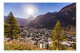 Poster  Zermatt in the Valais - Dieterich Fotografie