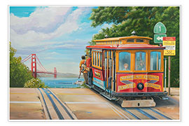 Poster  Au pont du Golden Gate - Georg Huber