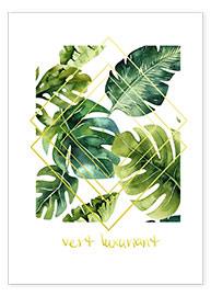 Poster  Vert luxuriant - MiaMia