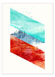 Poster  Mountain Stripes - Robert Farkas