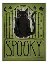Poster  Chat Spooky Halloween - Sara Zieve Miller