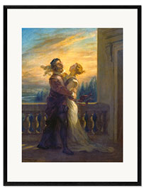 Impression artistique encadrée  Roméo et Juliette - Eugene Delacroix
