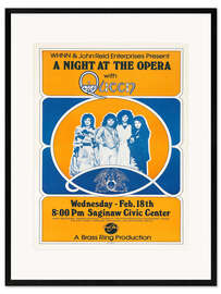Impression artistique encadrée  Queen - A night at the opera - Vintage Entertainment Collection