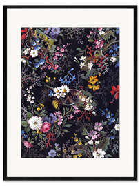 Impression artistique encadrée  Motif floral I - William Kilburn