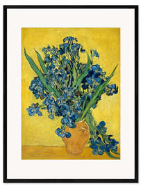 Impression artistique encadrée  Irises, 1890 - Vincent van Gogh